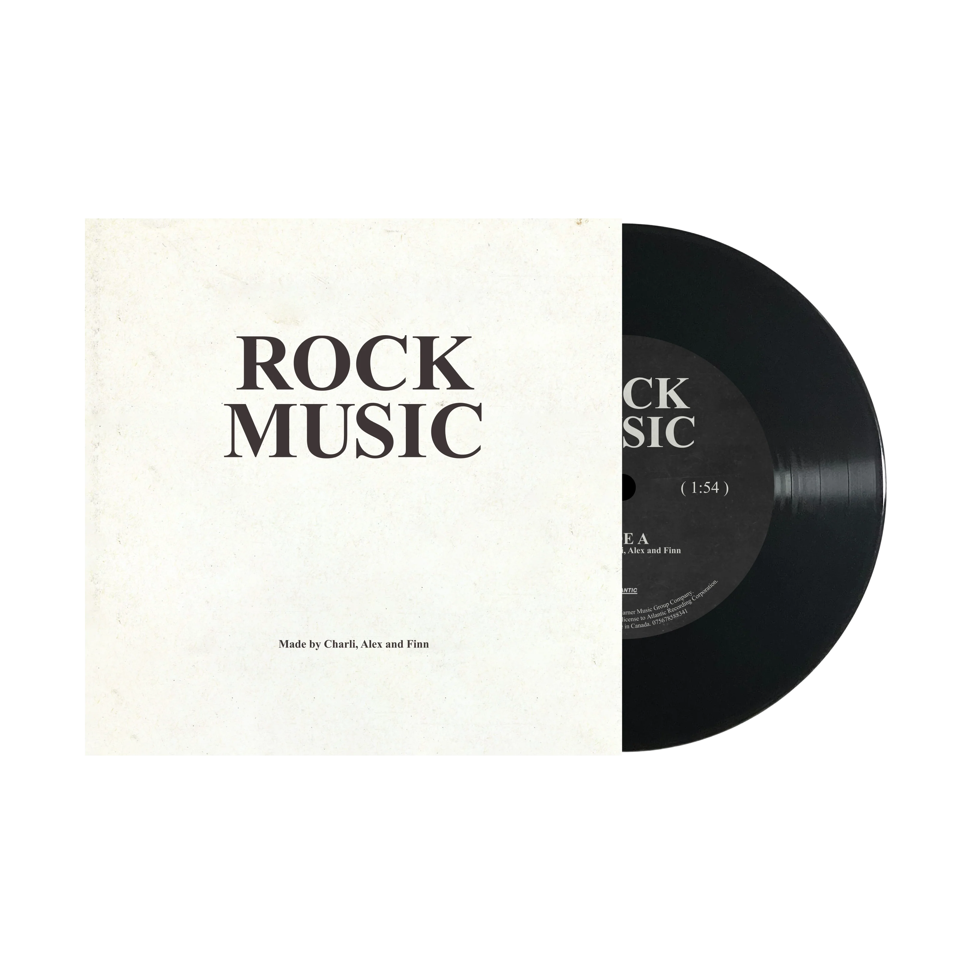 Rock Music - Black | Record Set Play UK